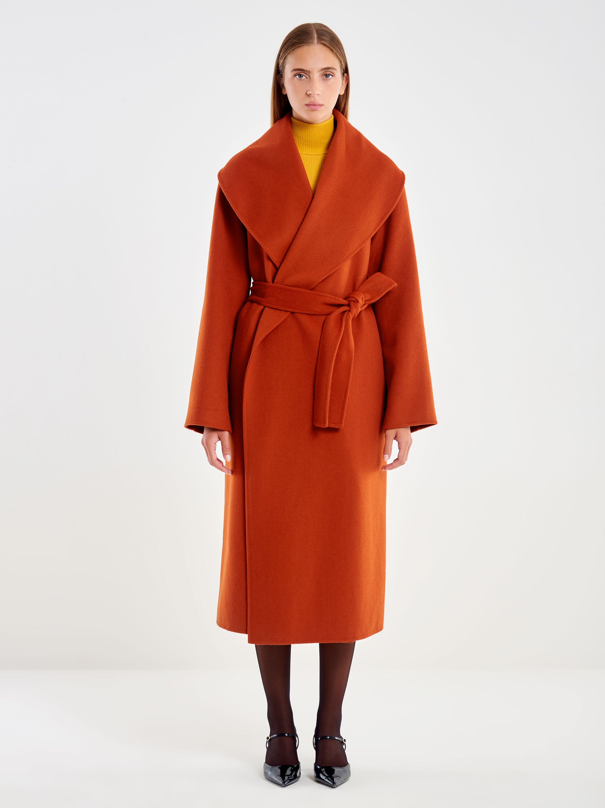 Coat with Maxi Shawl