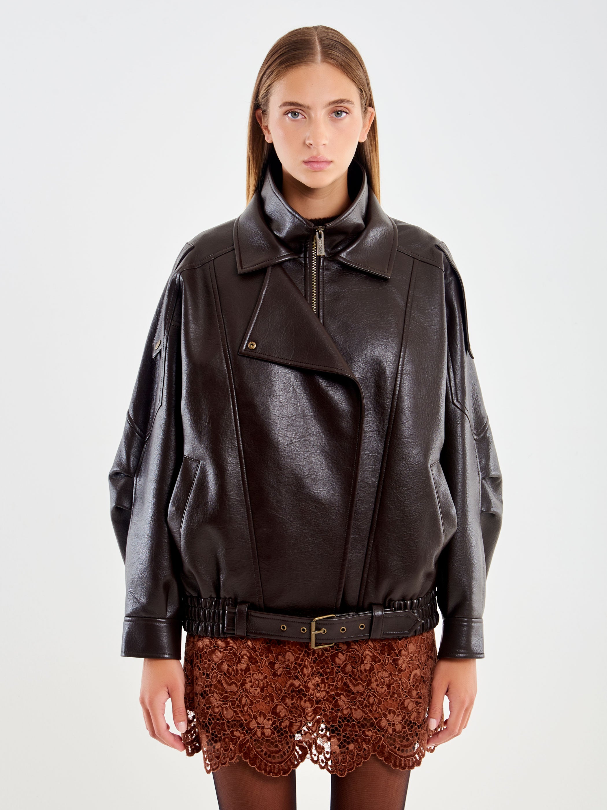 Faux Leather Jacket