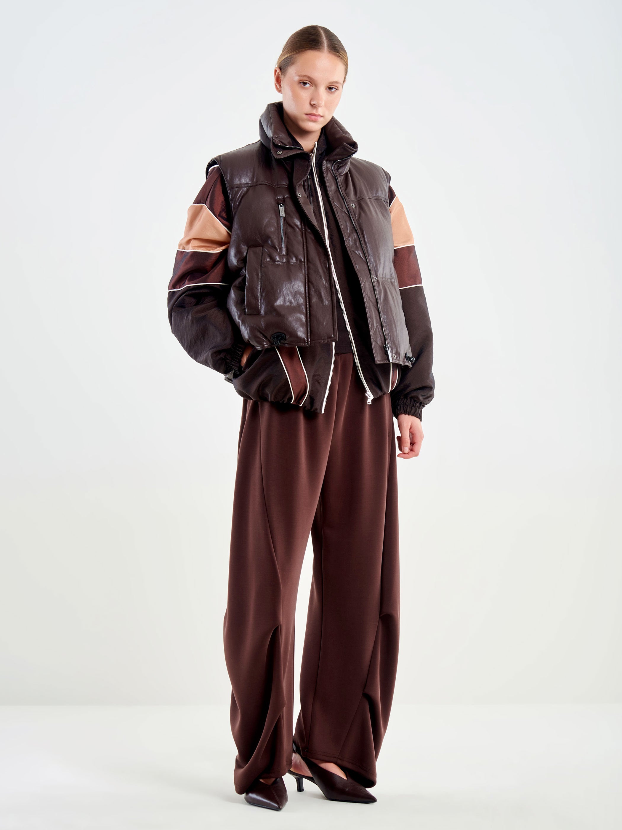 Gilet Piumino Ecopelle