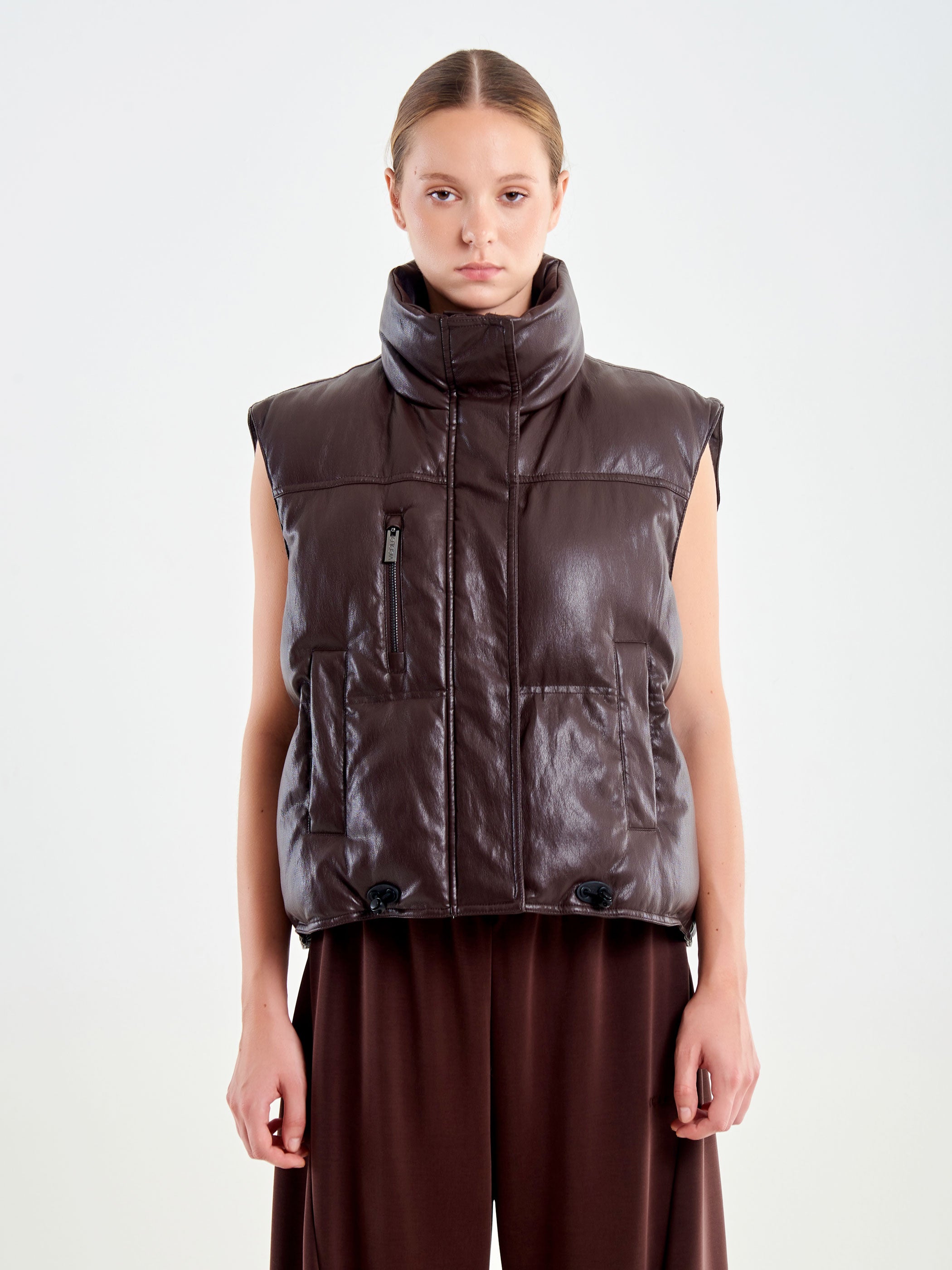 Gilet Piumino Ecopelle