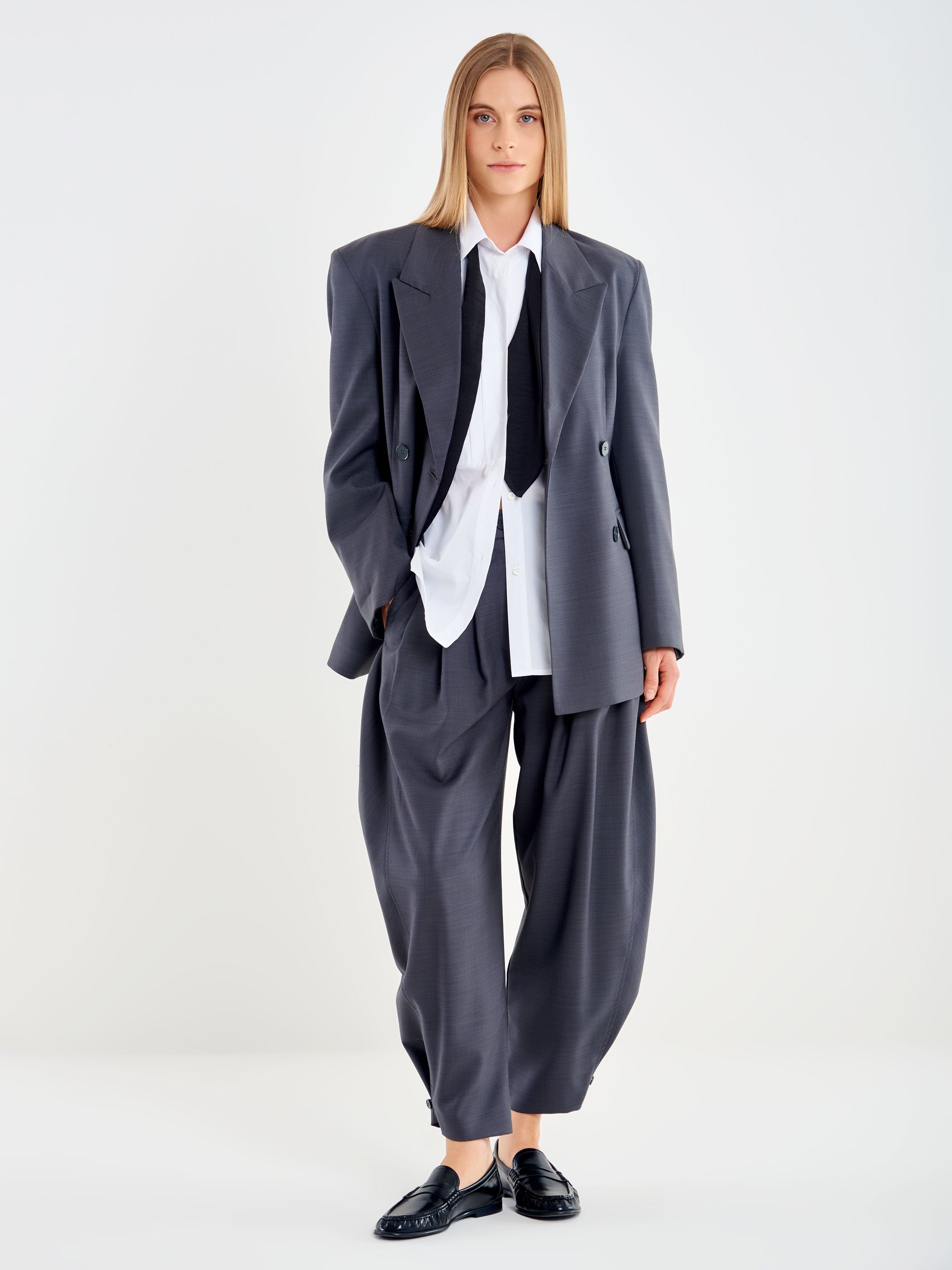 Blazer Con Bottoni sul Retro