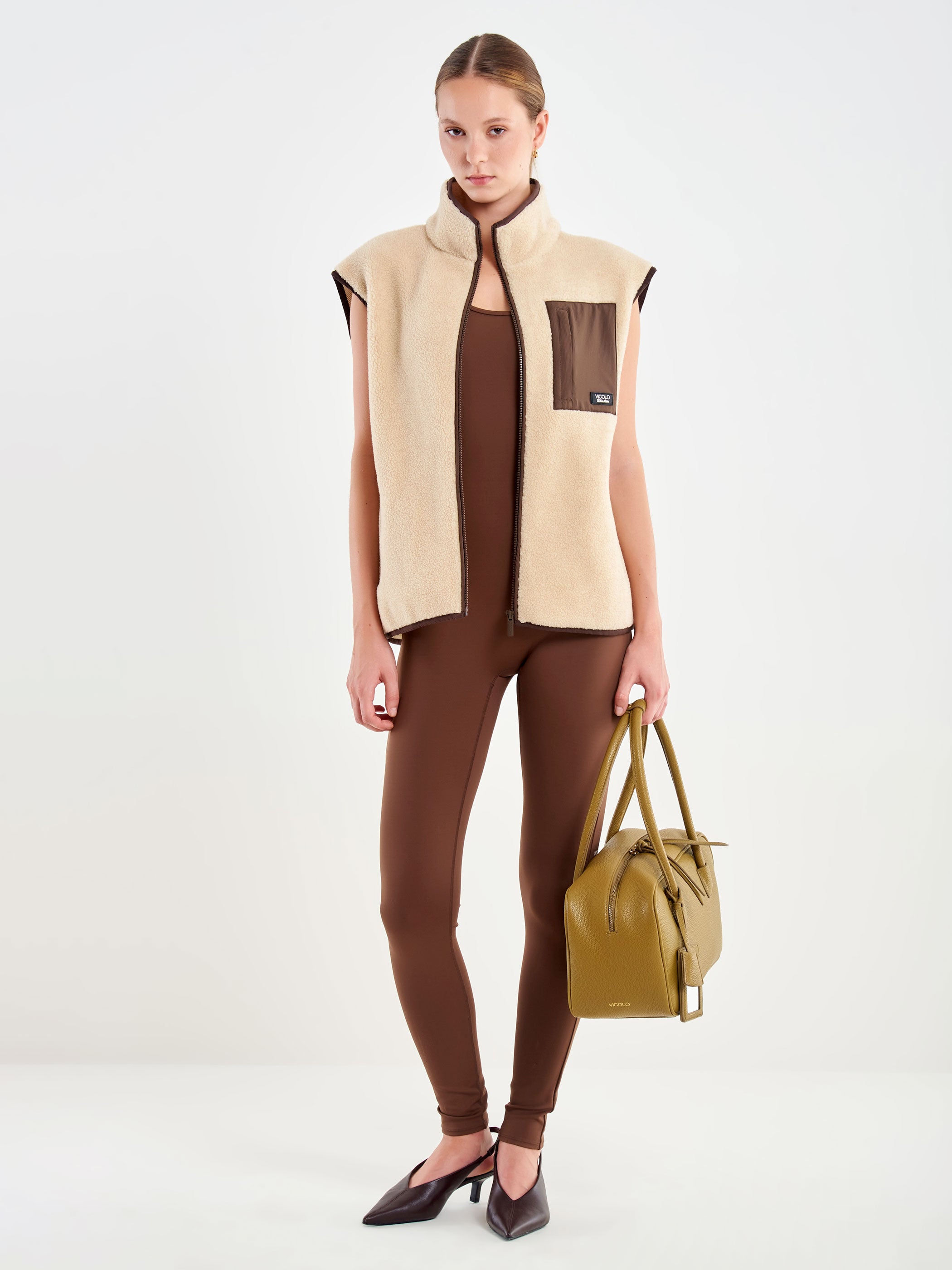 Gilet Tessuto Teddy