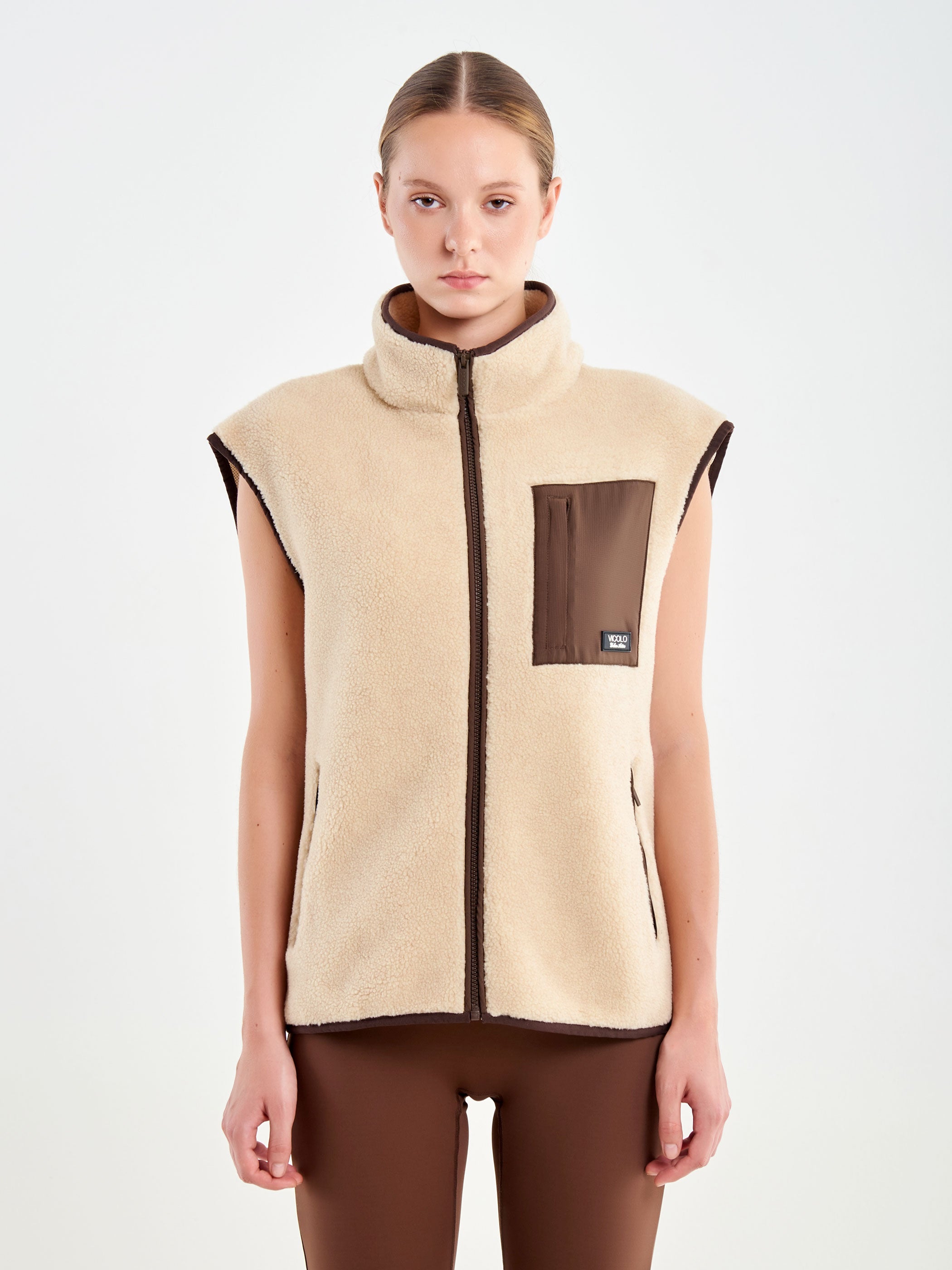 Gilet Tessuto Teddy