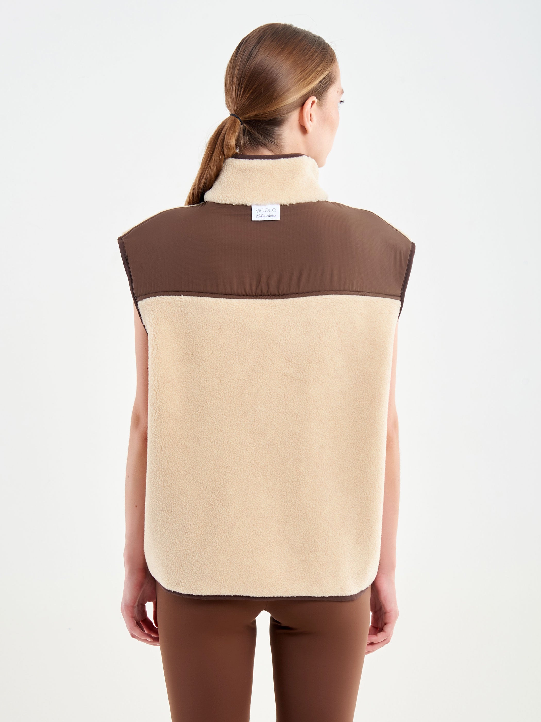 Gilet Tessuto Teddy