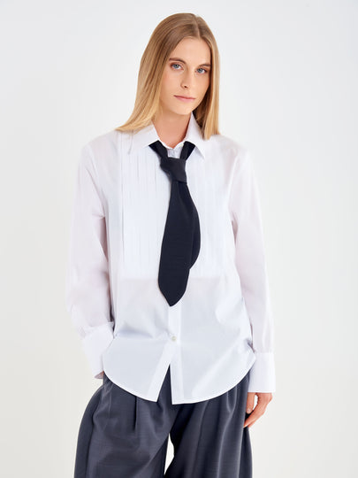Camicia Plastron con Lavalliere