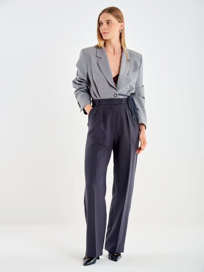 Pantalone Palazzo con Pinces