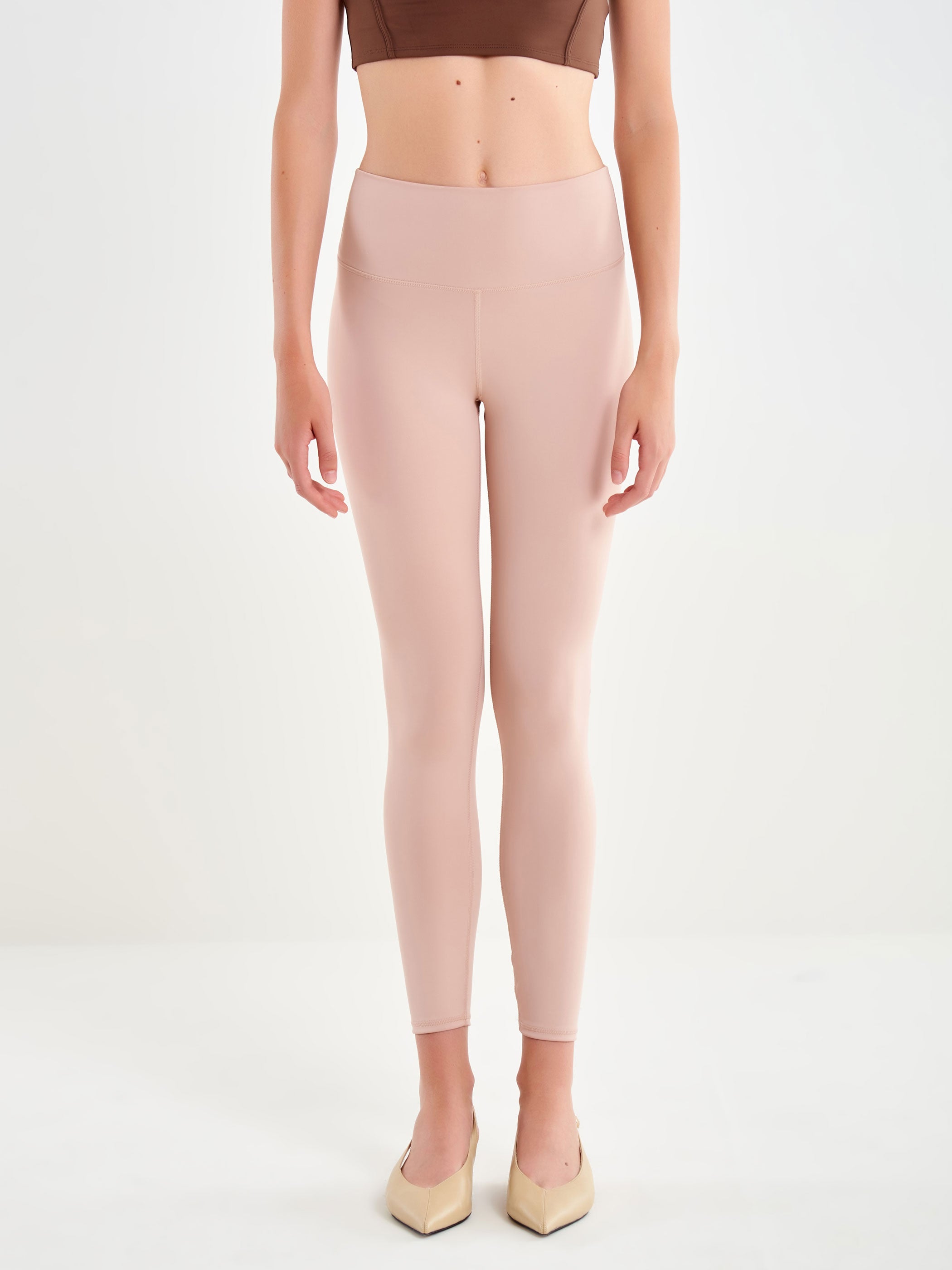 Leggings Tessuto Tecnico Rosa